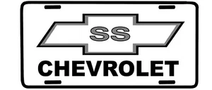 SILVER CHEVROLET SS Custom License Plate - Custom metal Car Tag - License Plate - Picture 1 of 3