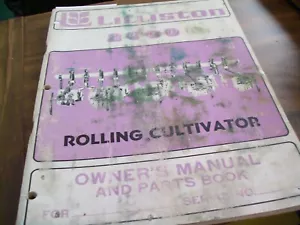 Lilliston 2000 Rolling Cultivator Owner's Operator's & Parts Book Manual 20-1-74 - Picture 1 of 7