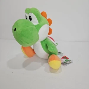 NEW 2017 Super Mario Bros. Green Yoshi Medium Size Plush 10" Little Buddy NWT - Picture 1 of 6