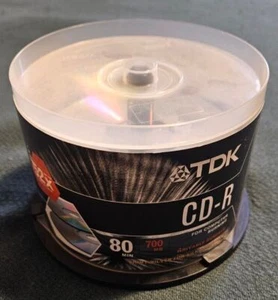 TDK CD-R Discs 31 80 Min. 700 MB Recordable Discs - Picture 1 of 9