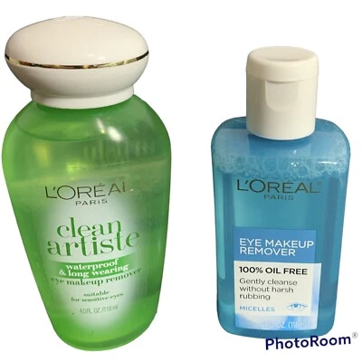 Loreal Paris Clean Artiste and 100% Oil Free Eye Makeup Remover Bundle - Image 1 of 4