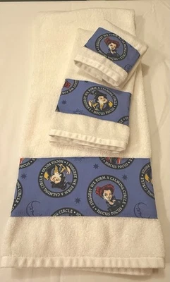 Juego de 3 piezas Otoño Hocus Pocus Halloween Decoración Baño Luna Sol Estrellas Foto 1 de 4