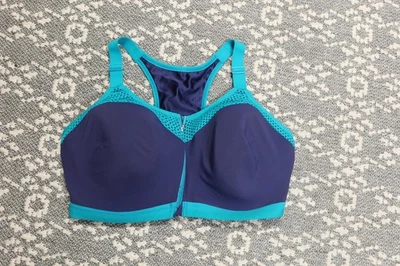 Nuevo Sujetador Deportivo Wacoal Alto Impacto Cremallera Frontal - 38G - Púrpura - # 853222 Foto 1 de 4