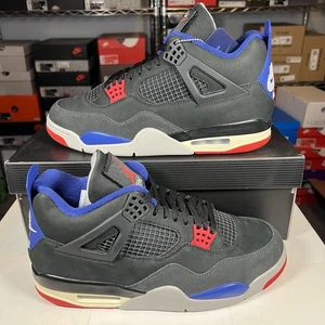 Talla 11.5 - Para hombres Air Jordan 4 Retro Raro Aire - Letras Blancas FV5029-003 - Imagen 1 de 7