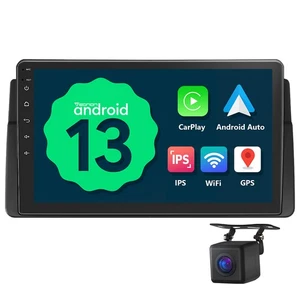 E46A13 9" IPS Android Auto 13 Autoradio GPS Navi CarPlay USB WiFi BMW 3er E46 M3 - Bild 1 von 23