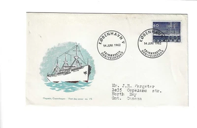 DENMARK 1962 M/S Selandia FDC sent to Canada - Image 1 of 2