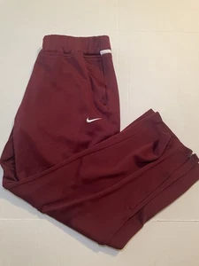 Nike Dri Fit Avenger Swoosh Wide Leg Baggy Trainingshose Rot Gr. XL - Bild 1 von 7