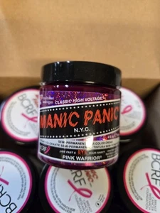 Manic Panic Hair Dye Vegan Semi Permanent Color Cream  PINK WARRIOR 4oz - Picture 1 of 4
