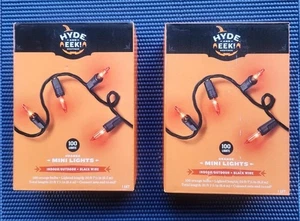 Hyde and Eek! 2 Sets of Indoor / Outdoor - Mini Lights - Orange - 100 Lights - Picture 1 of 3