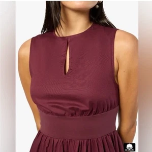 REVOLVE WeWoreWhat NWT Keyhole Midi Dress sz L Jersey Eggplant Cotton WWD149-01 - Picture 1 of 5