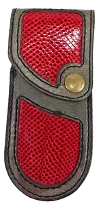 Buck 110 Sea snake knife sheath, case 6265 Handmade Red buck 110 Sheath only - Picture 1 of 10