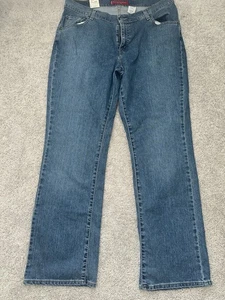 Levi's 515 klassische Bootcut-Damenjeans Größe 18W lange Schrittlänge 33 Zoll blau neu mit Etikett - Bild 1 von 6