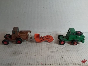 Vintage Metal Matchbox King Size K-3 Hatra Tractor Shovel For Parts Plus Parts - Picture 1 of 9