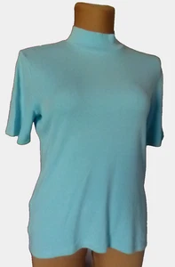 VIA APPIA Damen Kurzarm Pullover Gr. 40/42 Hellblau - Bild 1 von 2