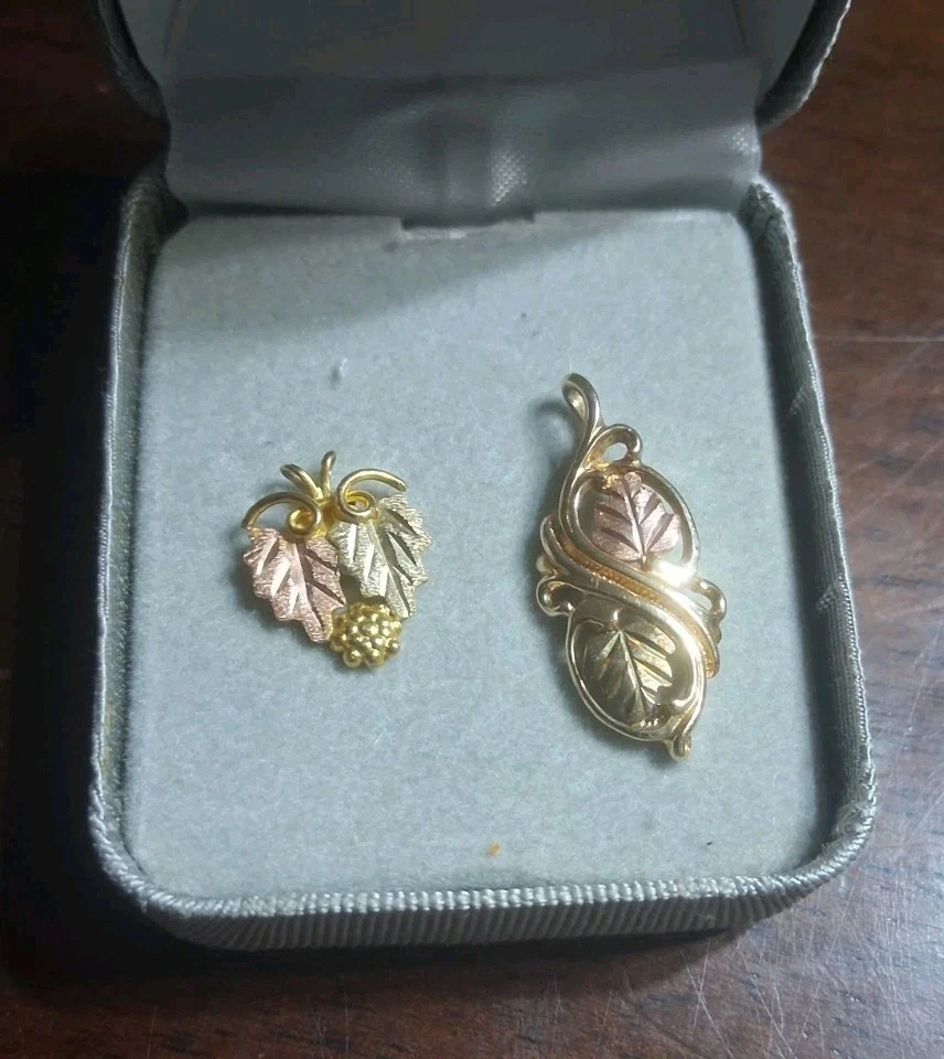 🔥 Colgantes de oro vintage de Jco Landstrom de 10k 12k Black Hills no chatarra 2,3 gramos Foto 1 de 4