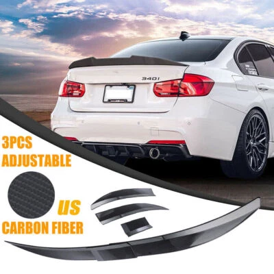 For Buick Lacrosse Adjustable Rear Trunk Spoiler Roof Tail Wing Carbon Fiber - Image 1 of 4