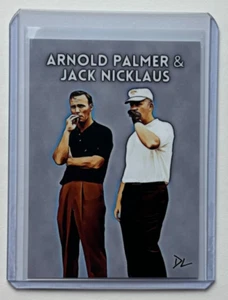 Arnold Palmer & Jack Nicklaus Artist Signed Smokin' On The Tee Trading Card 3/10 - Picture 1 of 2