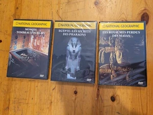DVD 3 Films NATIONAL GEOGRAPHIC EGYPTE ......, MOMIES ......., MAYAS ...... - Foto 1 di 8