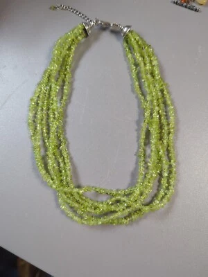 Collar PERIDOTO Silpada Plata de Ley 925 6 Hilos Múltiples Retirado  Foto 1 de 4