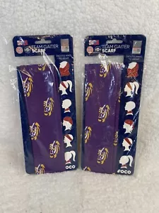 NEU LSU Tigers Team Gamasche Schal Gesichtsbedeckung Neu im Paket von Foco 2er Set - Bild 1 von 6