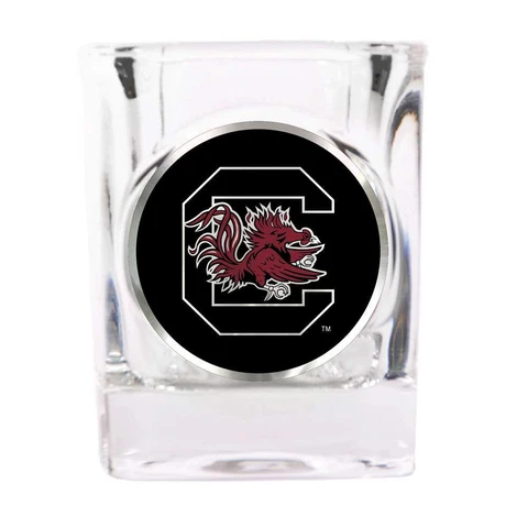 South Carolina Gamecocks Shot Glass - Metal Logo Cover