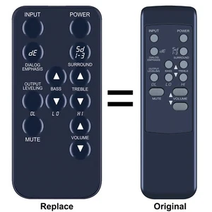 Remote Control For ZVOX Z-Base 580 555 SoundBar Home Theater Speaker - Picture 1 of 5