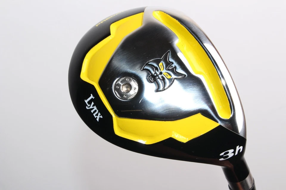 LYNX PREDATOR 3 IRON HYBRID GOLF CLUB STIFF FLEX SHAFT & COVER 19* YELLOW - Image 1 of 4