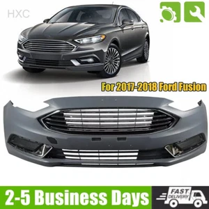 For 2017 2018 Ford Fusion Complete Front Bumper Cover Assembly A+++ - Picture 1 of 11