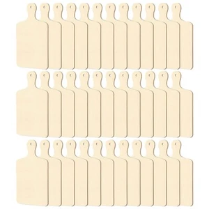 36 Pcs Wooden Cutting Board with Handle Unfinished Wood Craft Charcuterie - Picture 1 of 7