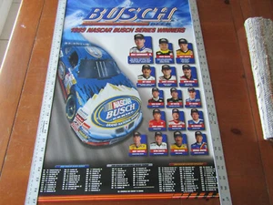 "Pósters de carreras de cerveza Busch Dale Earnhardt Jr. 1999 ganadores de NASCAR 19""x27"" deportes" - Imagen 1 de 4
