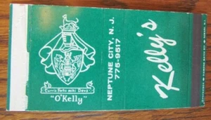 IRISH PUB MATCHBOOK MATCHBOX: KELLY'S (NEPTUNE CITY, NEW JERSEY) -E8 - Picture 1 of 1