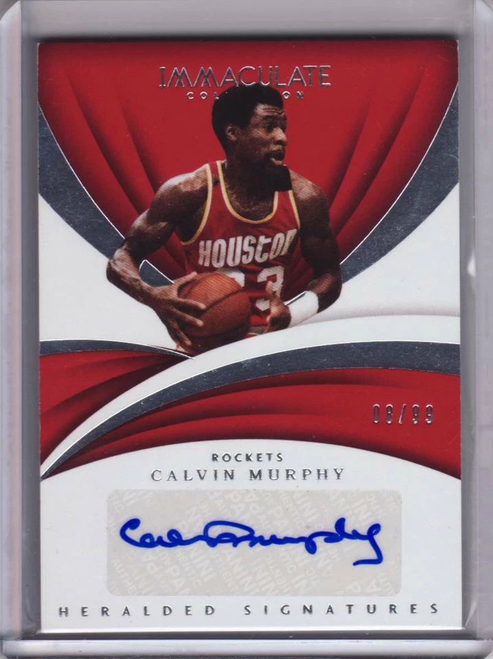 2017-18 Immaculate Calvin Murphy Auto Rockets 8/99 - Image 1 of 1