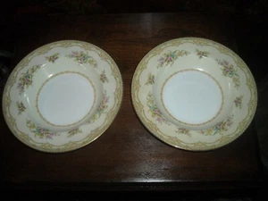 2 Noritake Sherwood 8" soup bowls 3926 pre owned - Picture 1 of 4