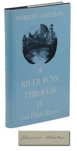 A River Runs Through It ~ SIGNED by NORMAN MACLEAN ~ Autographed Reprint ~ 1986 - Picture 1 of 9