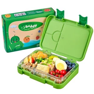 Kinder Brotdose mit 6 Fächern u. Klick-Verschluss Lunchbox Snackbox Vesperdose - Bild 1 von 7