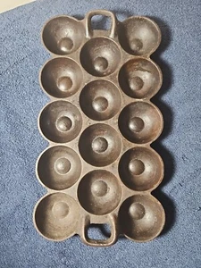 G.F. Filley No 12 Gusseisen Edelsteinpfanne um 1865-1900 Made in St. Louis - Bild 1 von 5