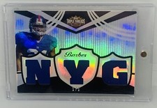 2006 Topps Triple Threads Tiki Barber 1/1 PLATINUM Jersey Patch New York Giants