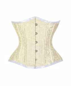 Vintage Goth Worthwhile Underbust Corset Steampunk CDW-1467 NEW - Foto 1 di 3