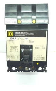 INTERRUPTOR DE CIRCUITO CUADRADO D FH3610035 3 POLOS 100 Amperios 600V 250V - Imagen 1 de 12