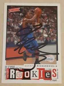 Quentin Richardson DePaul LA Clippers SIGNED AUTOGRAPHED UD Victory ROOKIE Card - Picture 1 of 2