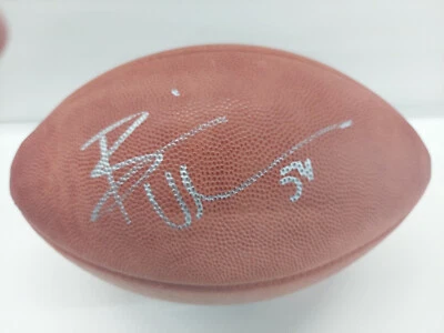 Brian Urlacher Autograph Super Bowl XLI The Duke Football Auto JSA - Image 1 of 4