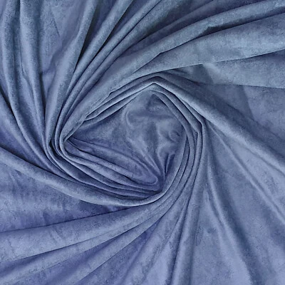 HEAVY JACKET GRADE FAUX SUEDE LEATHER LIKE FABRIC CLOTH CAR UPHOLSTERY SOFA 60"W - Image 1 of 4