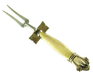 Webb Sterling Company Tranchieren Fleisch Serviergabel 9" in Sterlingsilber Griff - Bild 1 von 7