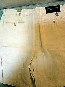Tommy Hilfiger Mens 36 White Pleated Shorts in New with Tags nwt - Picture 1 of 12