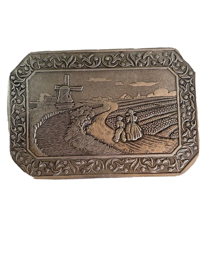 Molino de viento decorativo para granjero holandés trivet de aluminio almohadilla caliente Foto 1 de 4