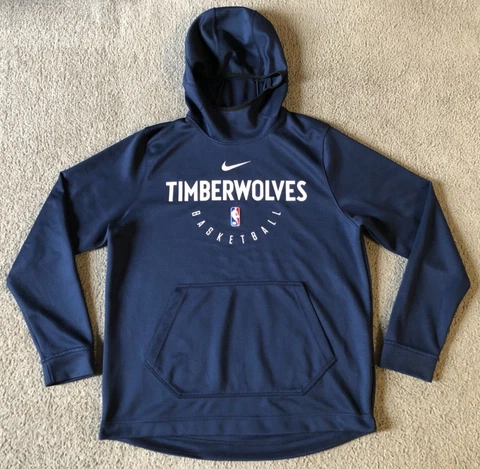 Nike Dri-Fit Minnesota Timberwolves Hooded Sweatshirt - Size Large Cover