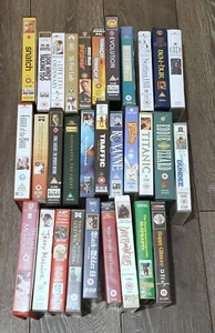 31 x VINTAGE RETRO VHS- TAPES VIDEOS VARIOUS GENRE READ DESCRIPTION - Picture 1 of 3