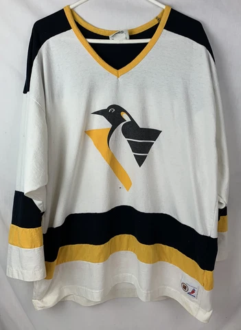 Vintage Pittsburgh Penguins Jersey Mario Lemieux Nutmeg Mills NHL USA 90s XL Cover