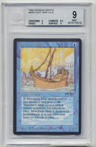 Graded Merchant Ship BGS Beckett 9 MINT Arabian Nights 1993 MTG Reserved List! - Picture 1 of 1