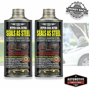 2x Head Gasket Fix Permanent Cooling System Cracked Block Repair Leak Sealant - Picture 1 of 3